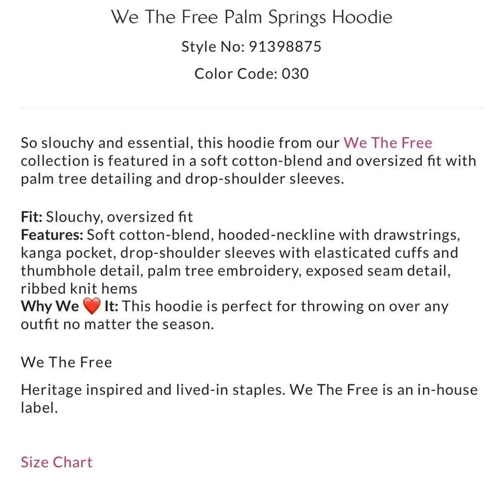 Free People We the Free Palm Springs Embroidered Hoodie in Fir Green